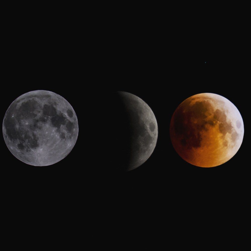 Стадии лунного затмения