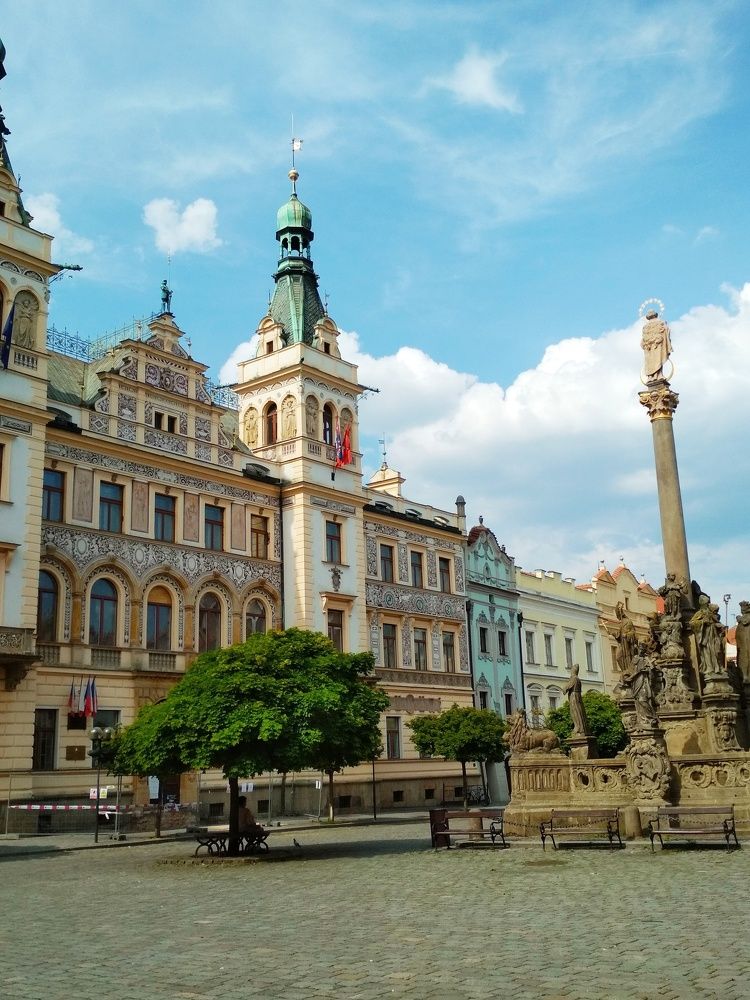 Главная площадь города Пардубице
