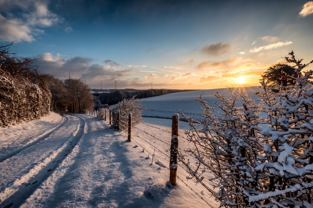 Winter sunrise Luxembourg