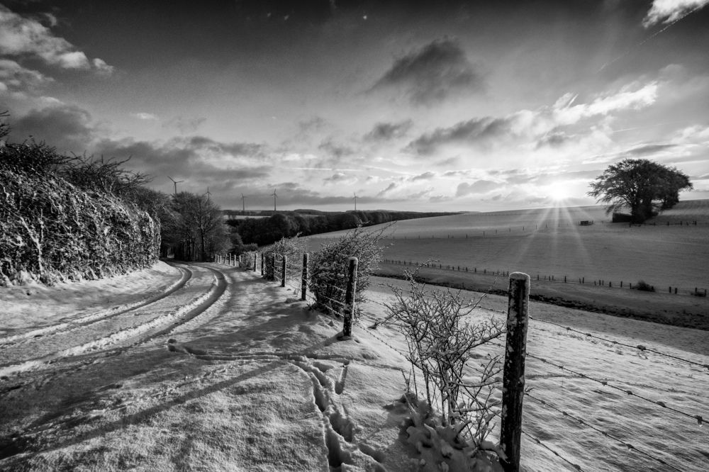 Winter sunrise Luxembourg