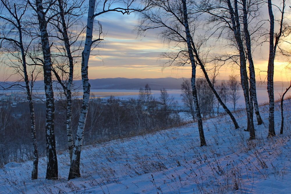 Пейзаж в пастельных красках.