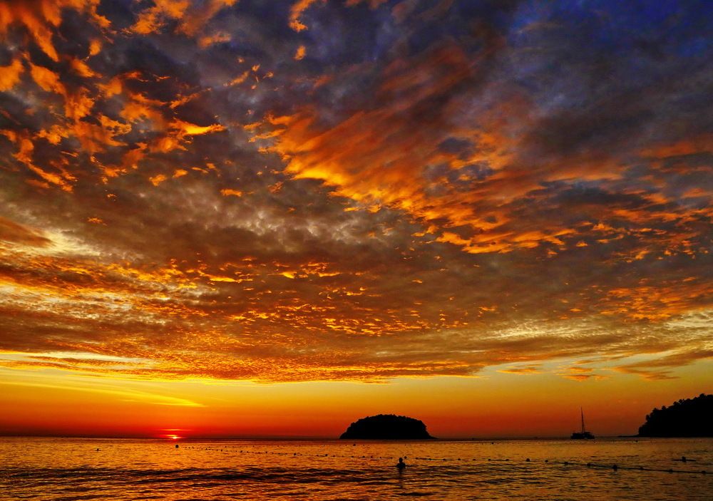 Sunset in Karon beach Phuket