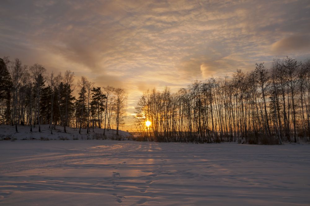 Январский закат...