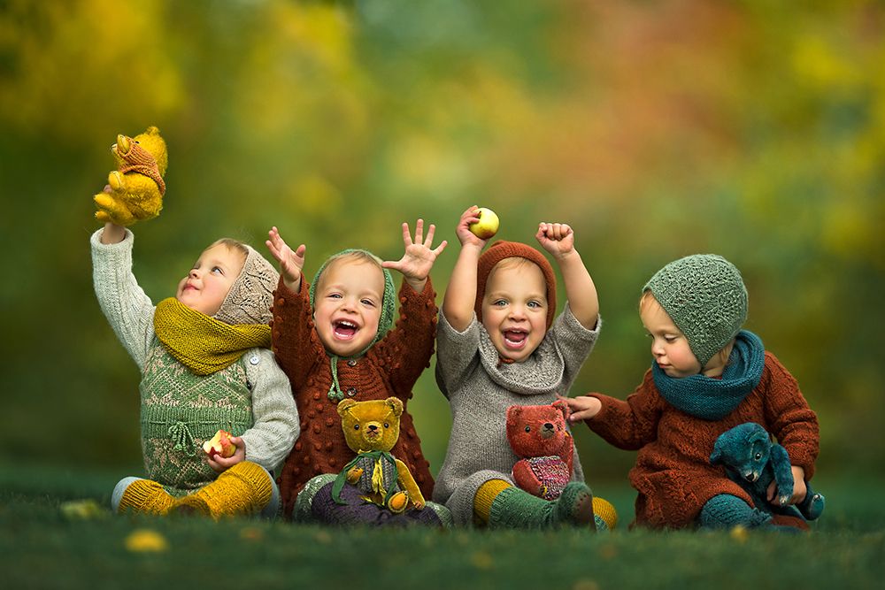 Happy Identical Quadruplets