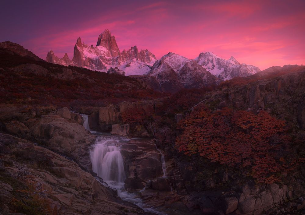 Patagonia's top before dawn