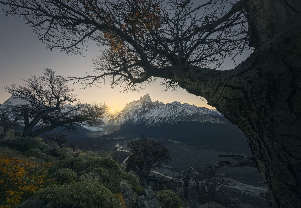 Sunset over the Patagonia