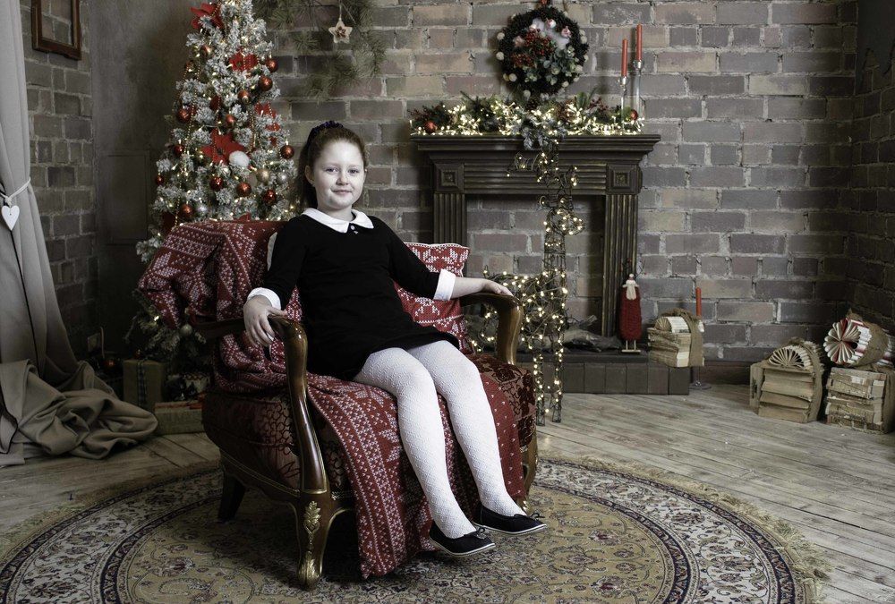 В дедушкином кресле