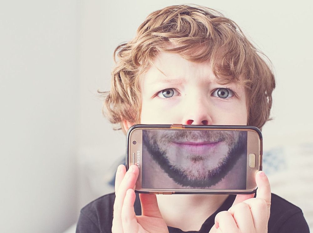having this beard at the age of 7 is unique