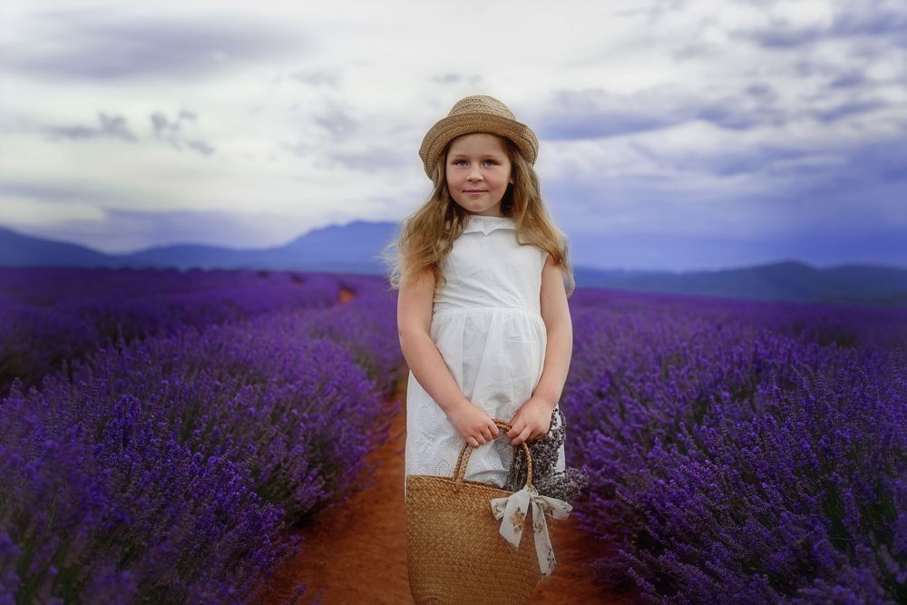 Girl in Lavender