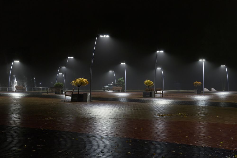 Туманный Светлогорск (Svetlogorsk in the fog)