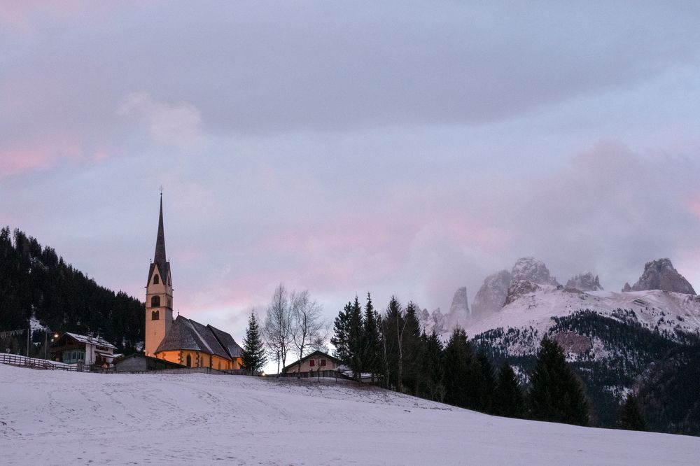 Вечер в горах.