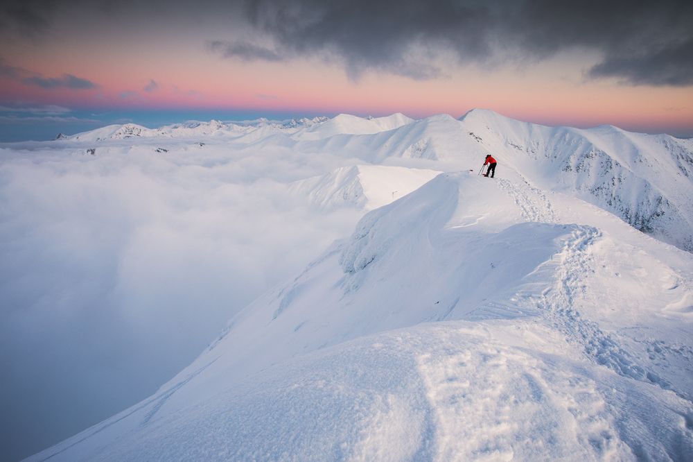 At the edge of the mountains