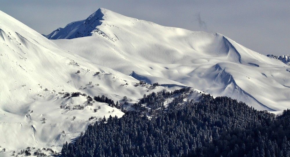 Снег на горах