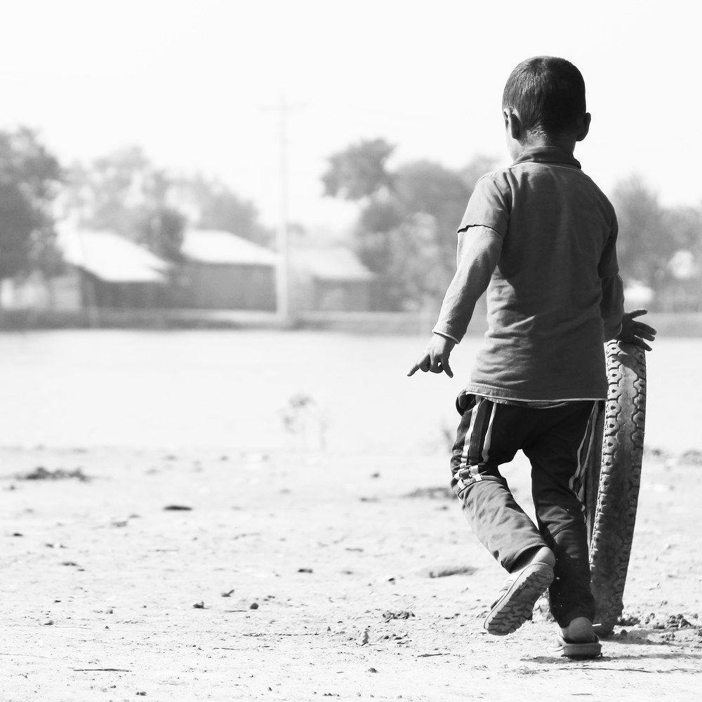 Bangladeshi village children's play time