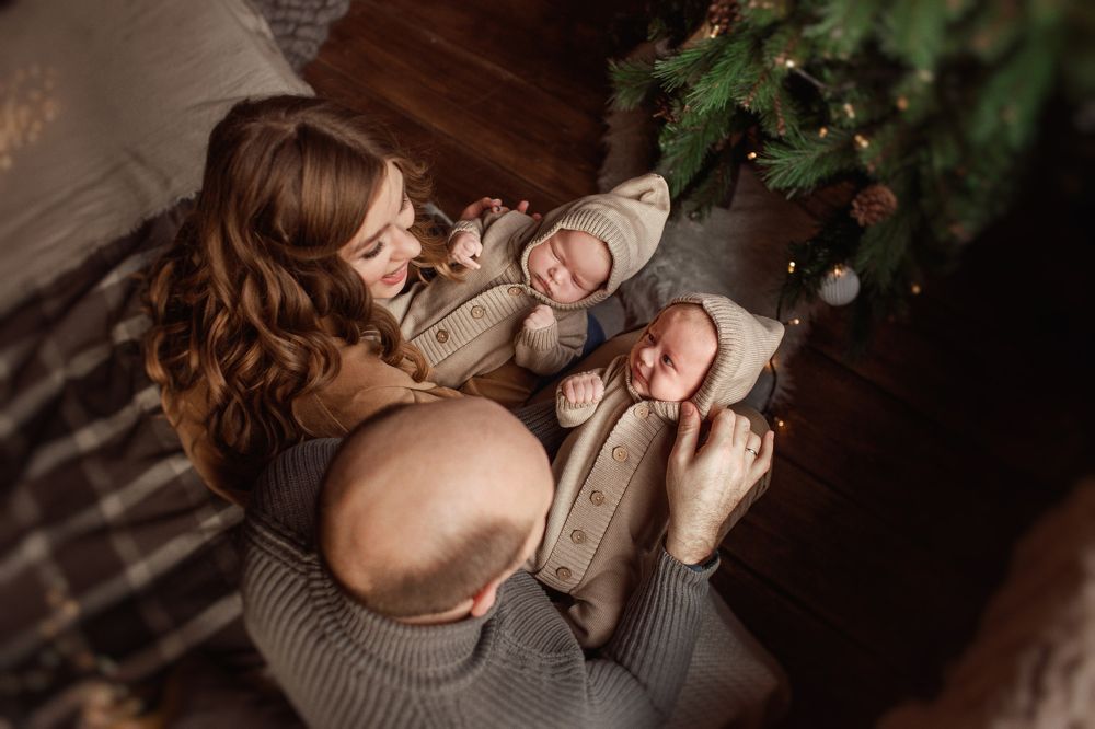 Первый Новый год двойняшек