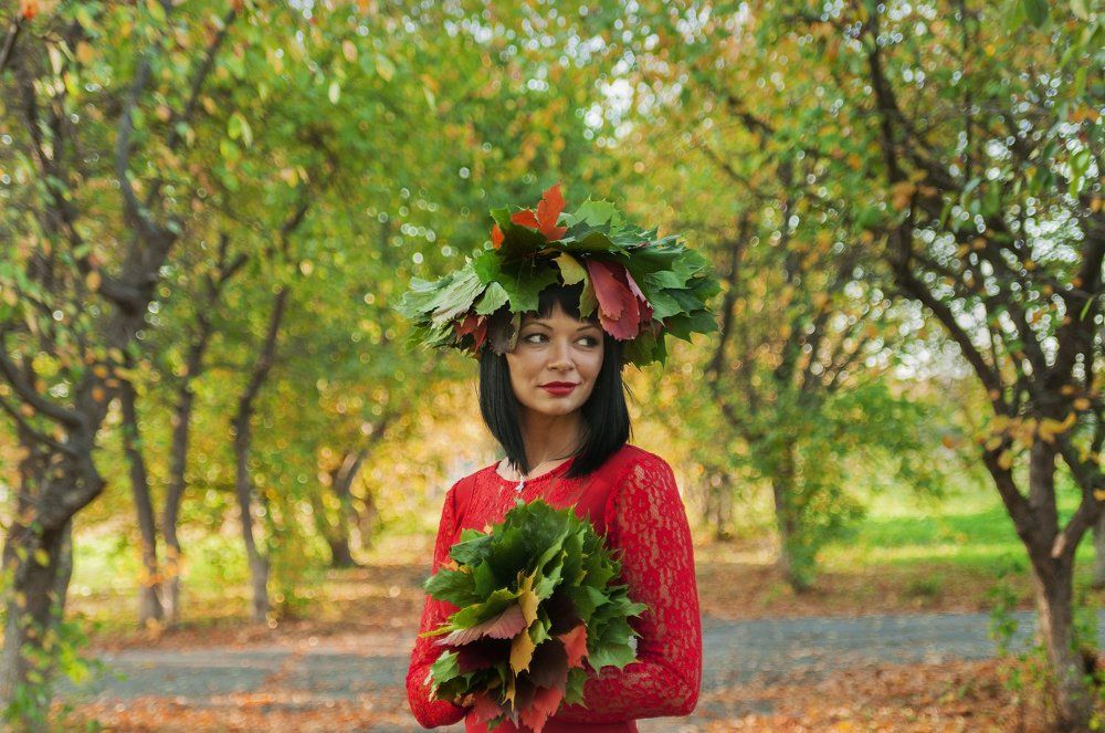 Девушка осень
