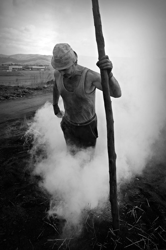 Charcoal worker