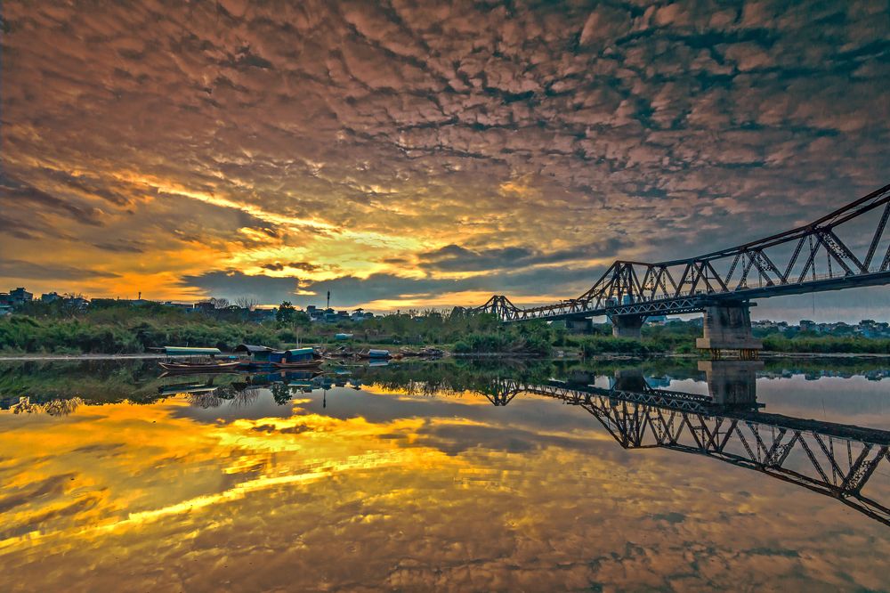 The Long Bien Bridge