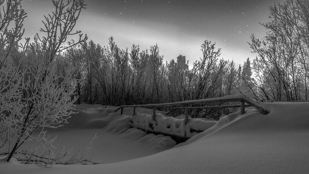 Морозная зимняя ночь