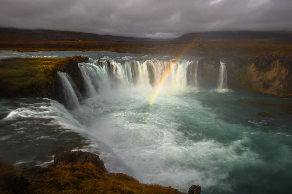 Радуга над водопадом Годафосс