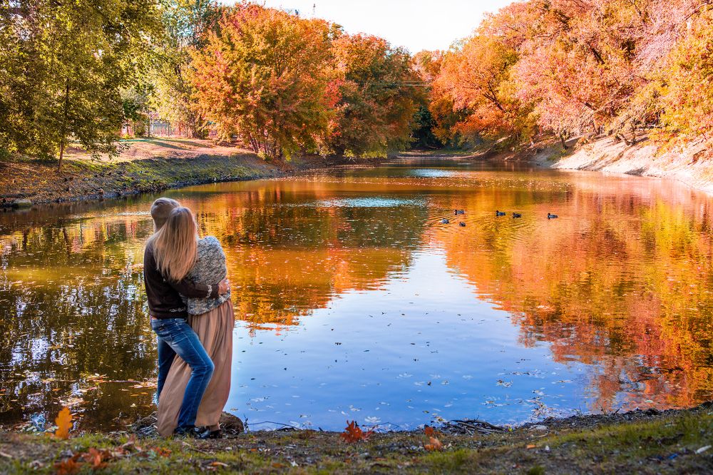 В безмятежности....