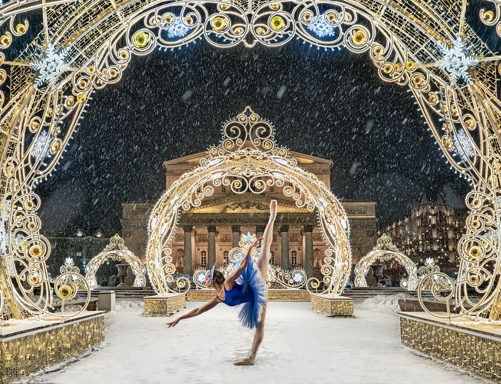 На сцене новогодней Москвы