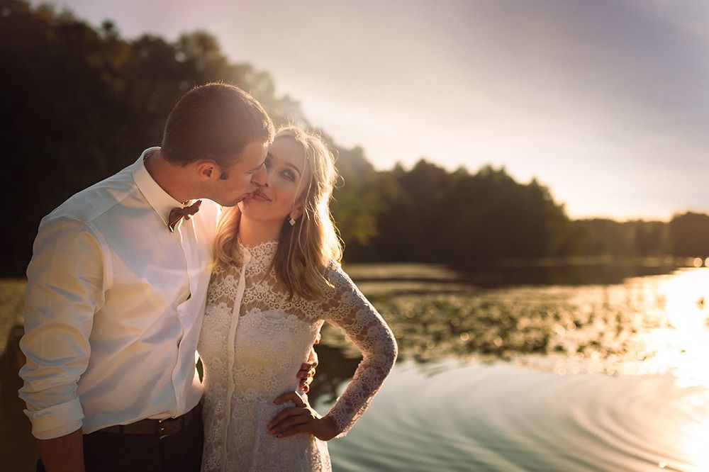 Поцелуй на закате