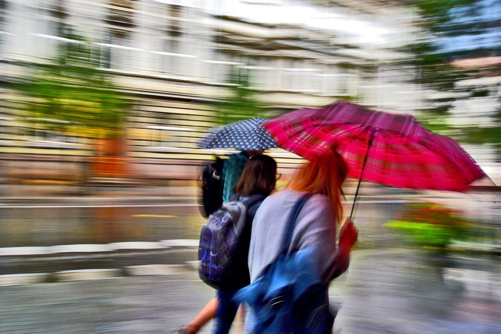 Дождь в городе