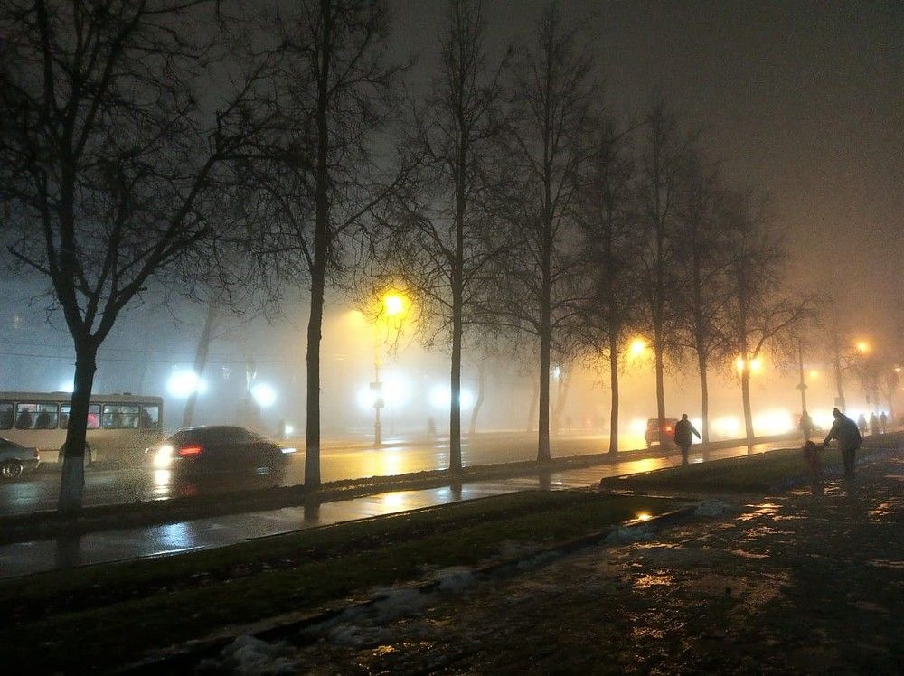 ...сквозь туман и дождь...