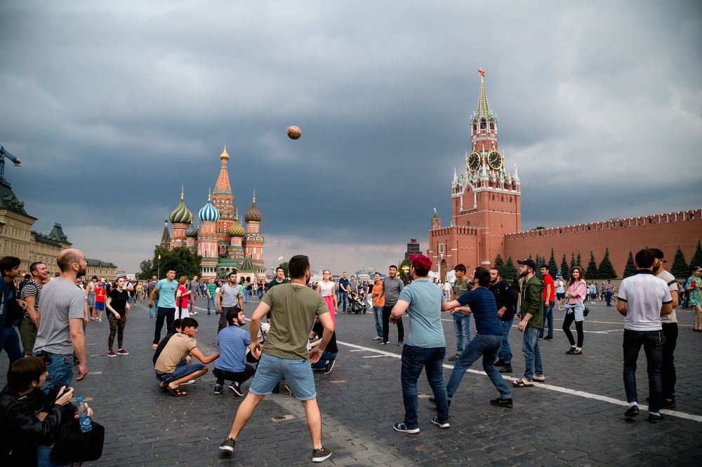 Футбол на красной площади