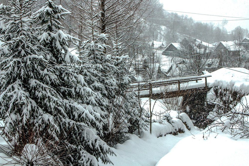 Зима в Карпатах