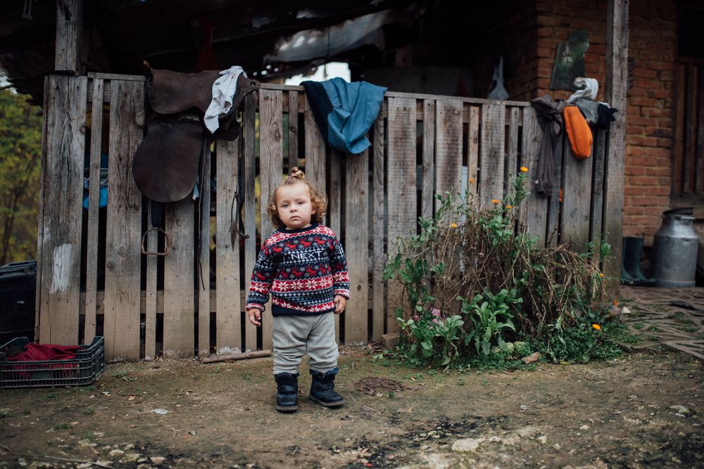 A little boy from Viscri