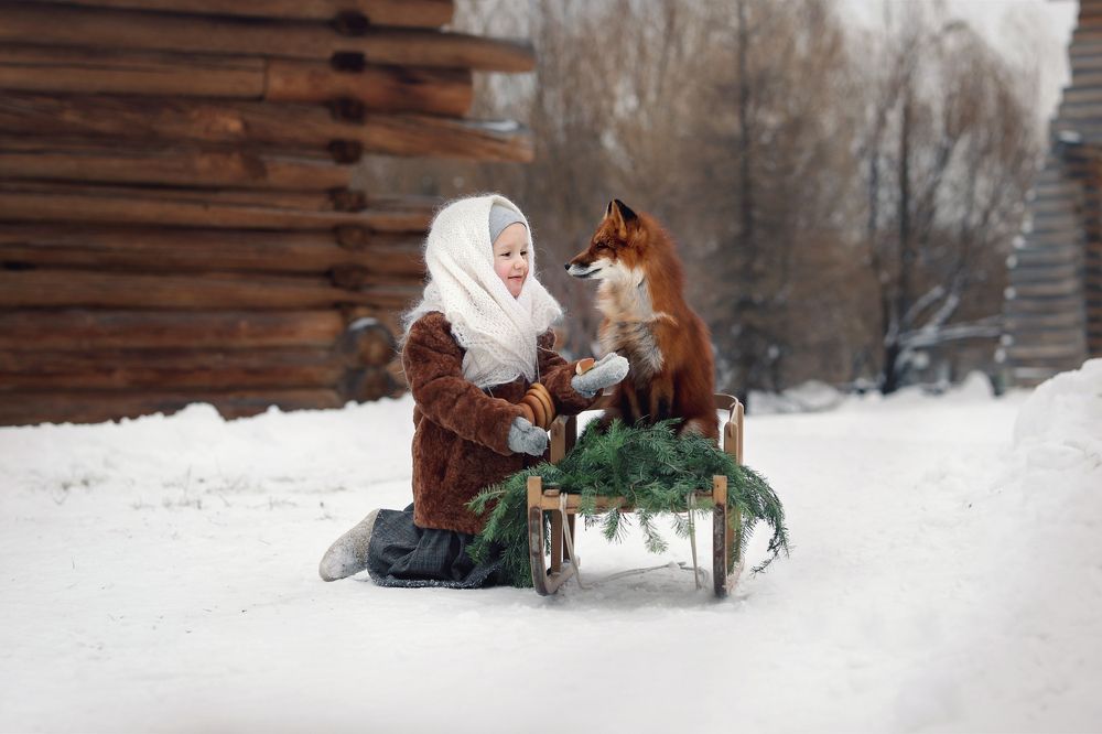 Ах,лисичка,что за диво!