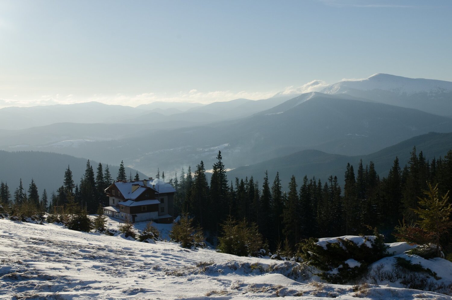Утро в горах