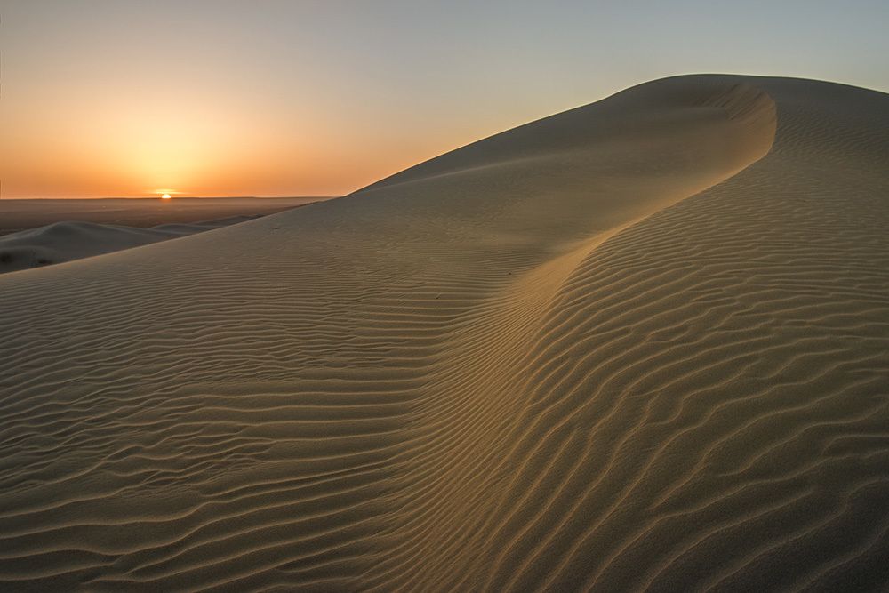 Закат в песках