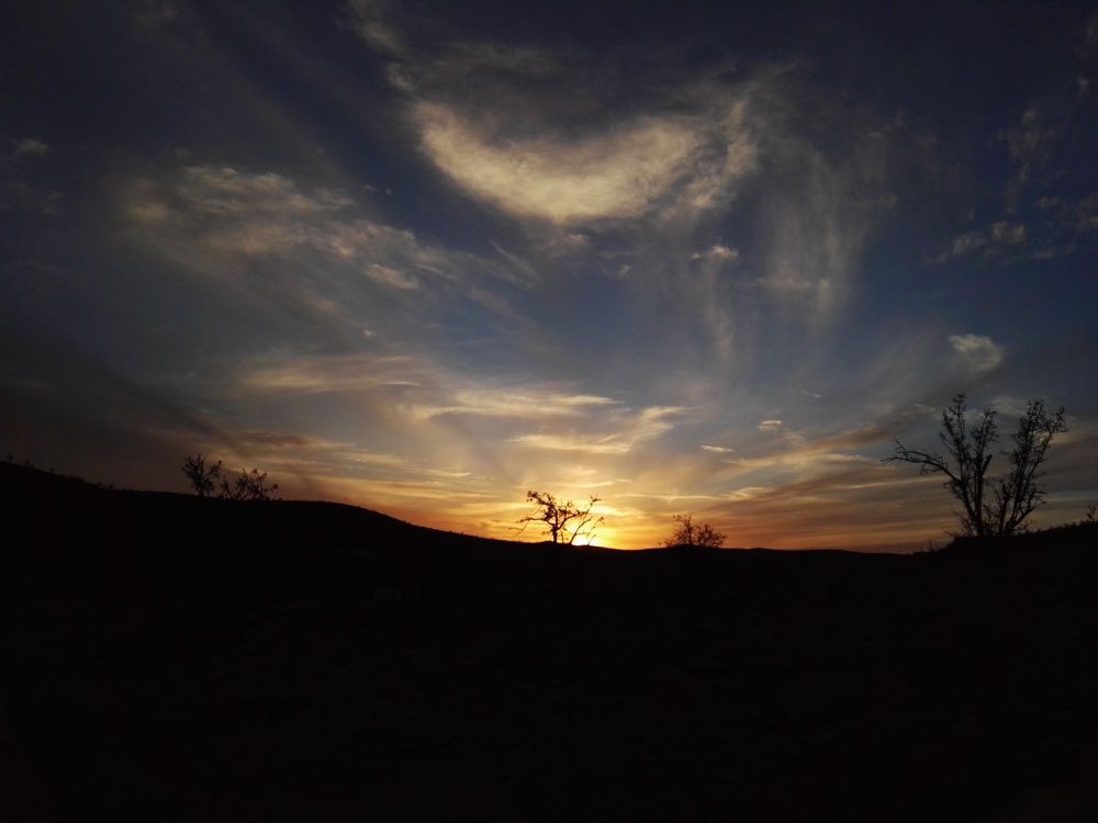 Le couché de soleil