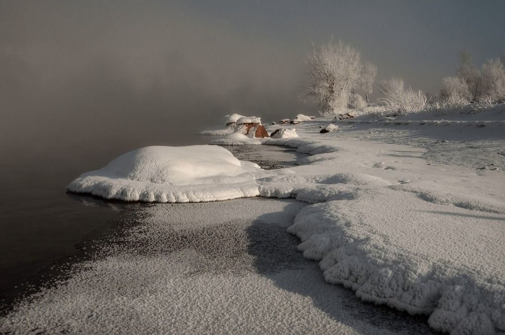 Зимний берег.
