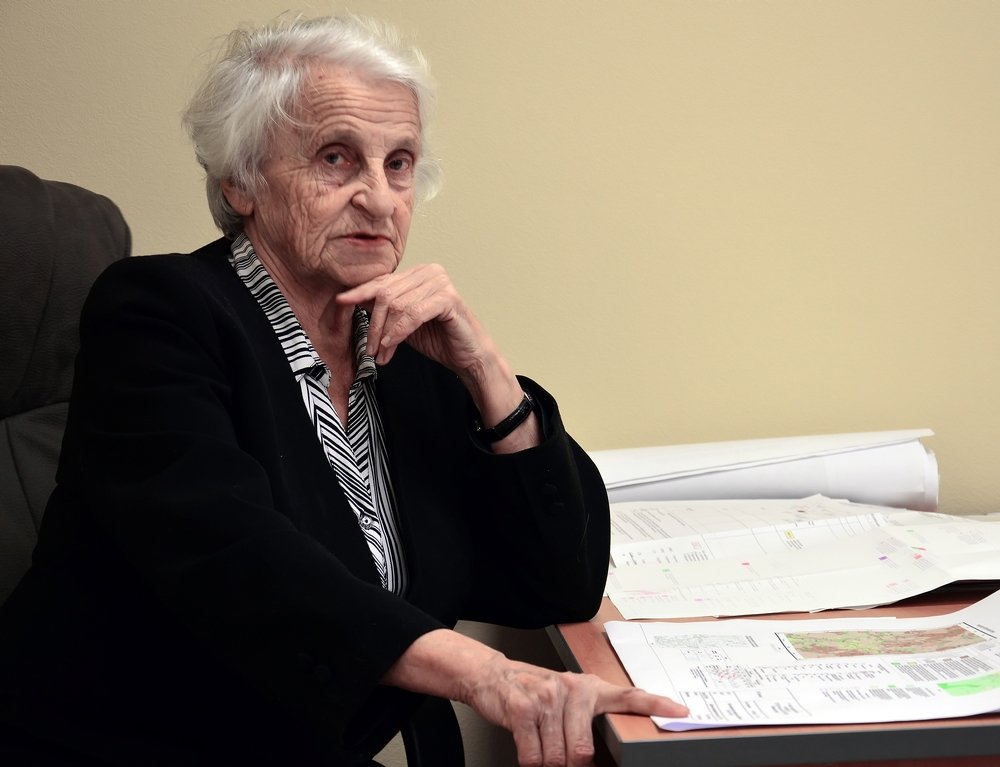 Honored geologist of Russia.  77 years old.