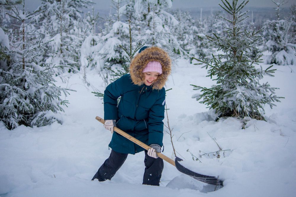 Ох, как много снега намело, сейчас я все расчищу)