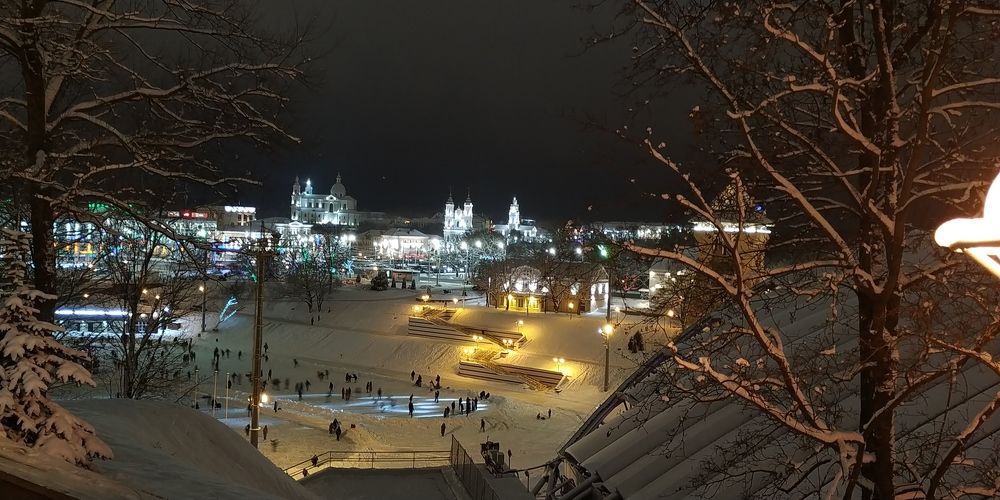 Вечерний Витебск в Рождество