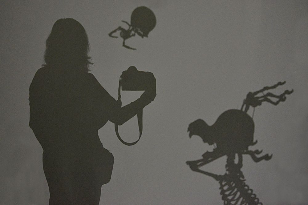 в музее