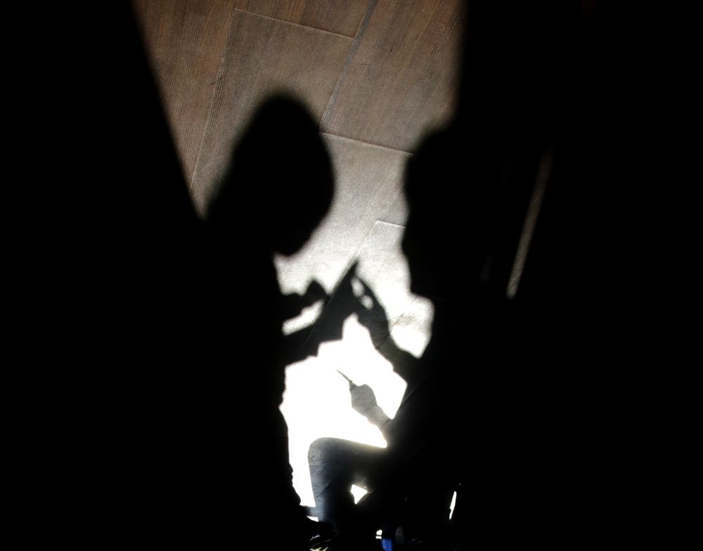 Shadows of Father and Daughter