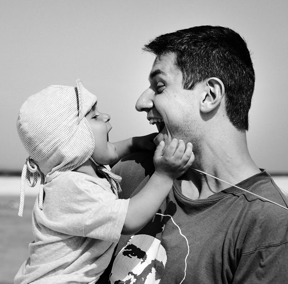 С папой всегда весело!