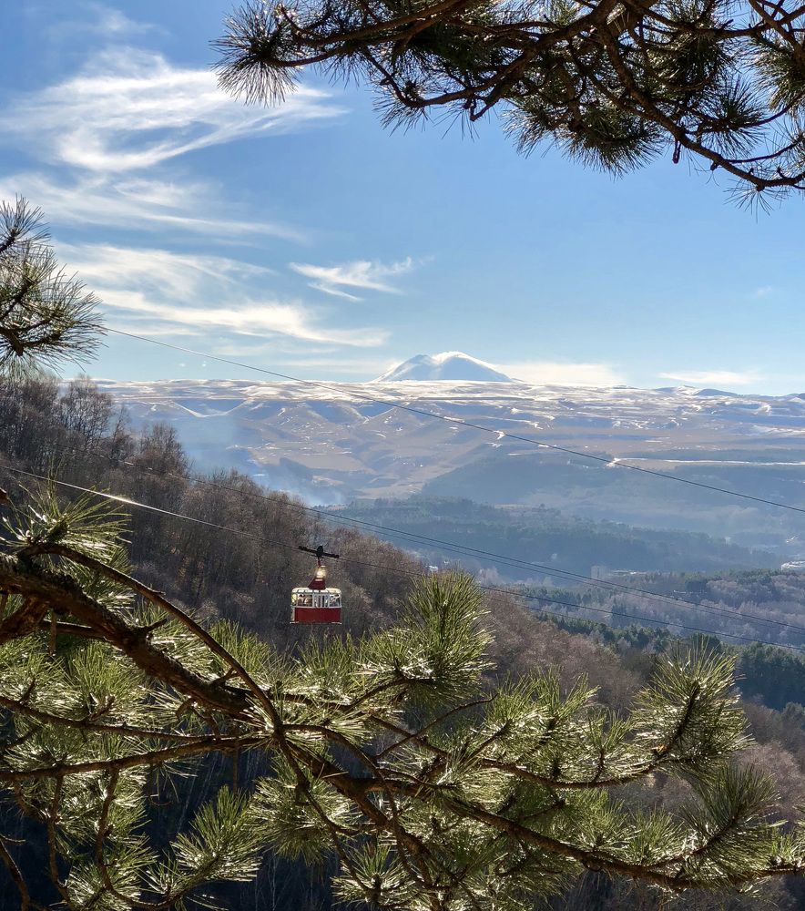 вид на Эльбрус из Кисловодска