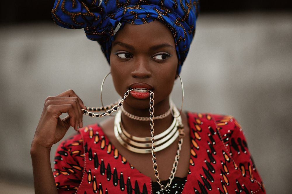 Portrait of an African girl.