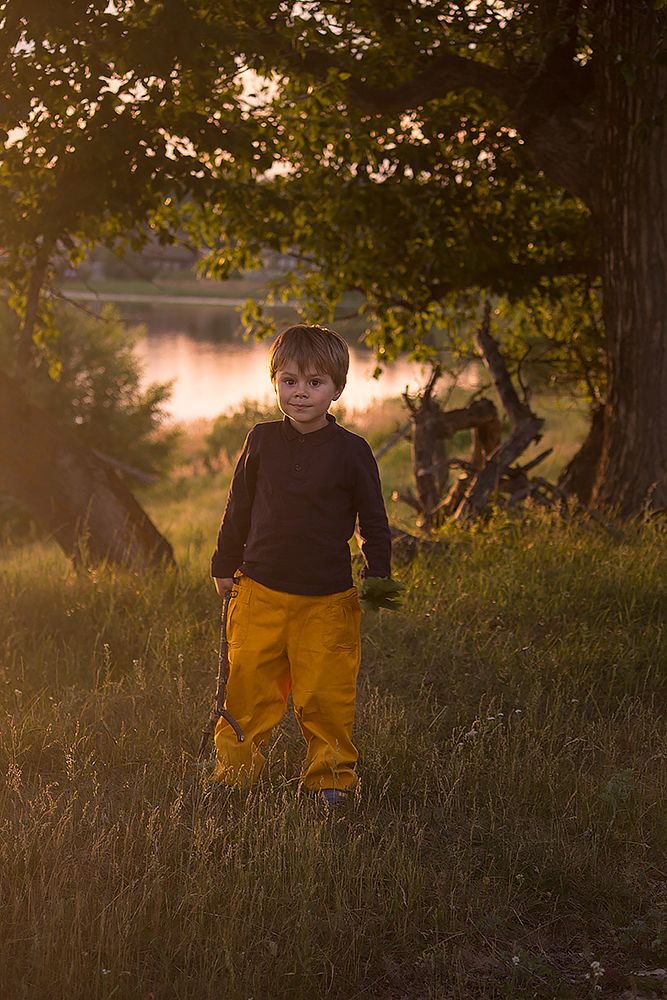 вечер в деревне