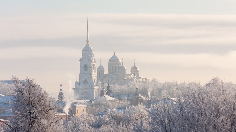 замерзший город
