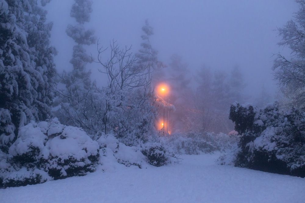 Зимний вечер на Голанах