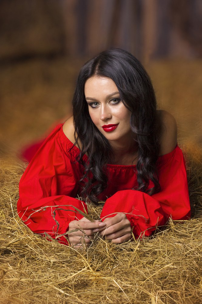 на сеновале