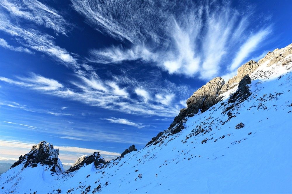 winter in the mountains
